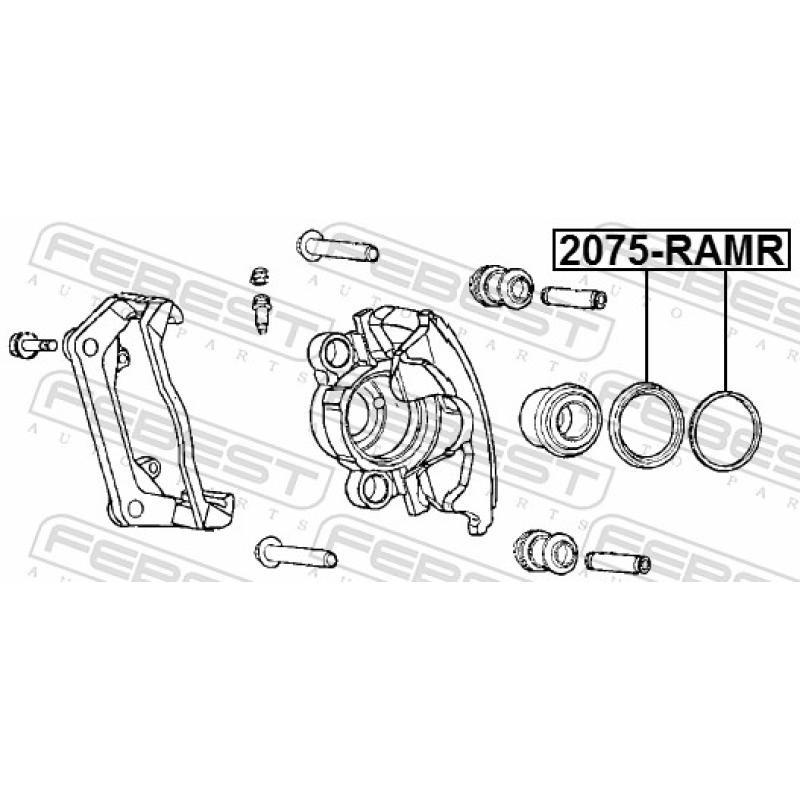 Kit de réparation, étrier de frein FEBEST 2075-RAMR - Visuel 2