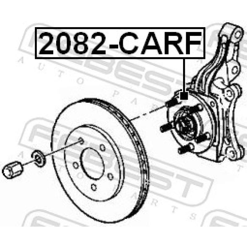 Moyeu de roue avant FEBEST 2082-CARF - Visuel 1