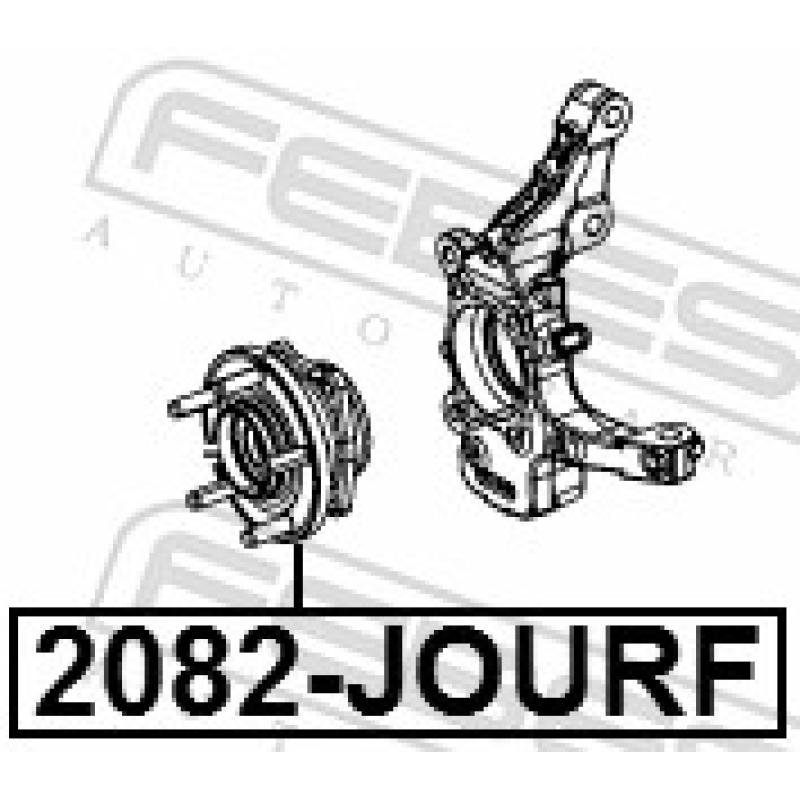 Moyeu de roue avant FEBEST 2082-JOURF - Visuel 2