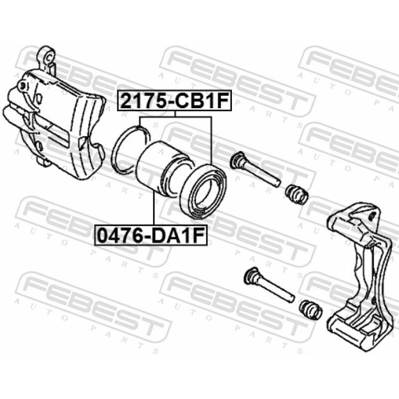 Kit de réparation, étrier de frein FEBEST 2175-CB1F - Visuel 2