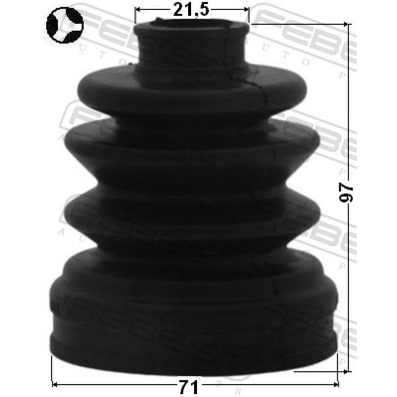 Joint-soufflet, arbre de commande FEBEST 2215-SORR - Visuel 2