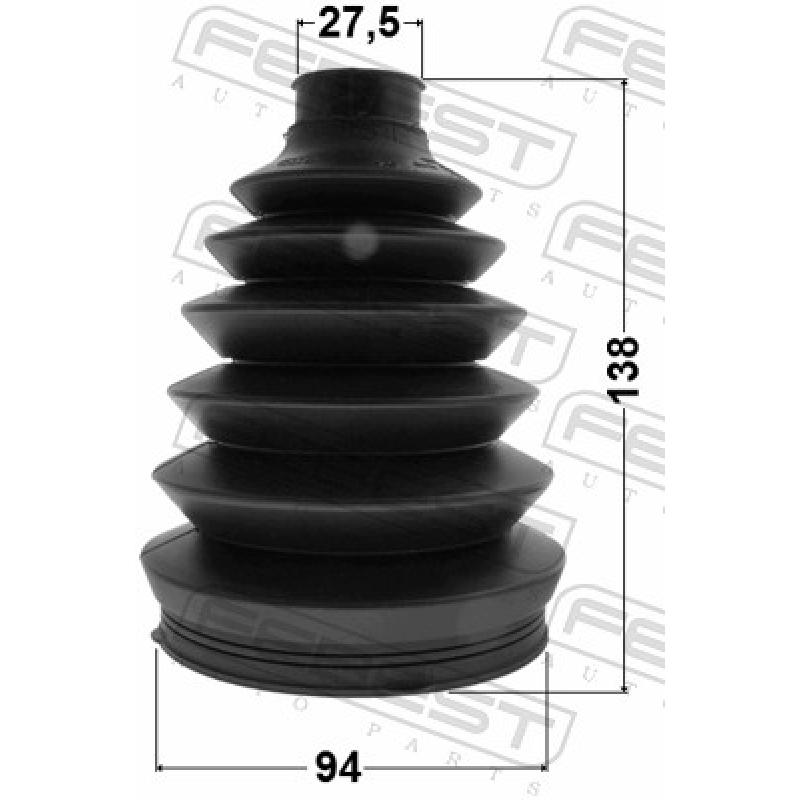 Joint-soufflet, arbre de commande FEBEST 2217P-MAGEN - Visuel 1