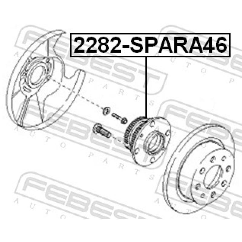 Moyeu de roue arrière FEBEST 2282-SPARA46 - Visuel 1