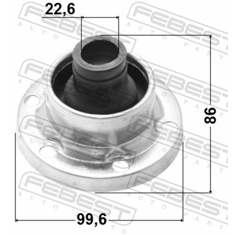 Joint-soufflet, arbre de commande FEBEST 2315-T4SA - Visuel 1
