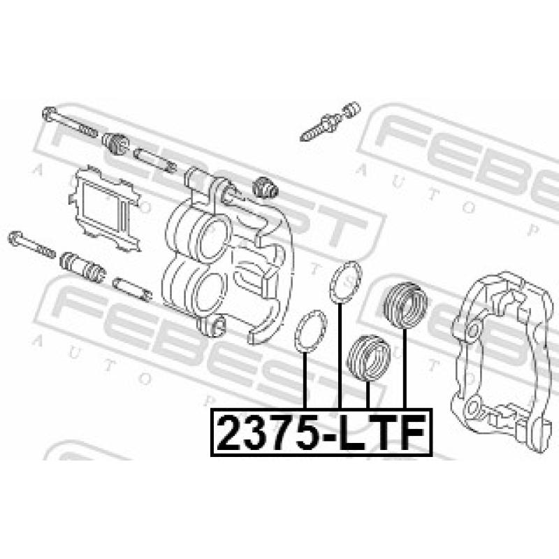 Kit de réparation, étrier de frein FEBEST 2375-LTF - Visuel 2