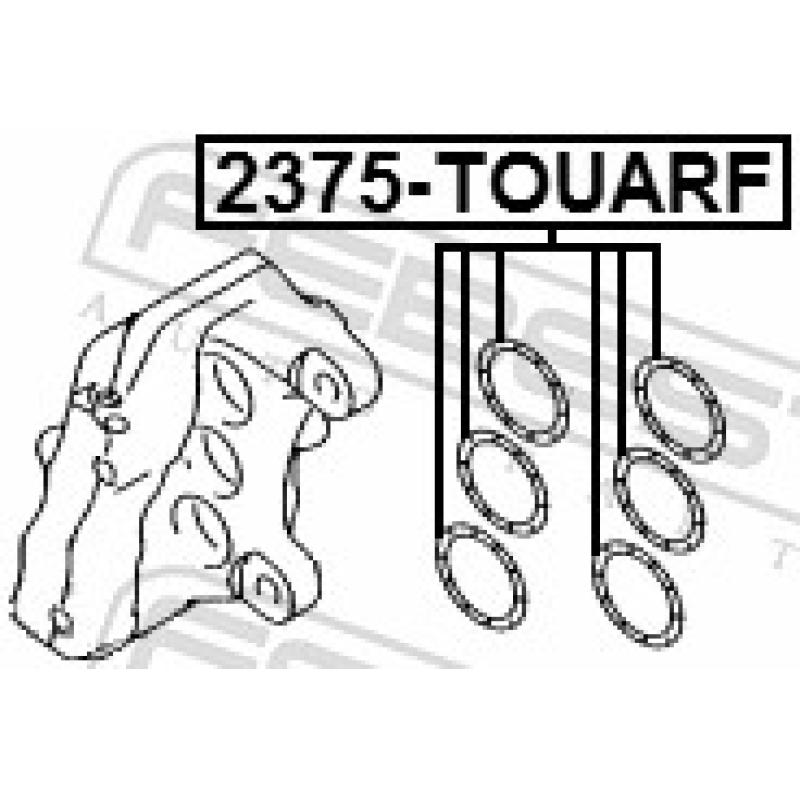 Kit de réparation, étrier de frein FEBEST 2375-TOUARF - Visuel 2