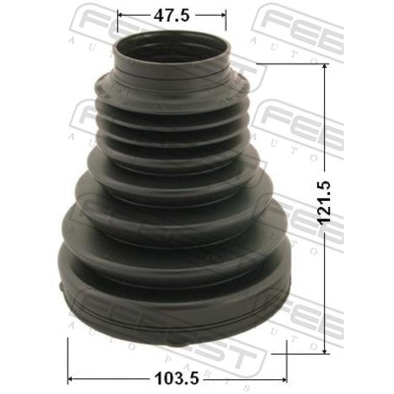 Joint-soufflet, arbre de commande FEBEST 2715P-XC90F - Visuel 2