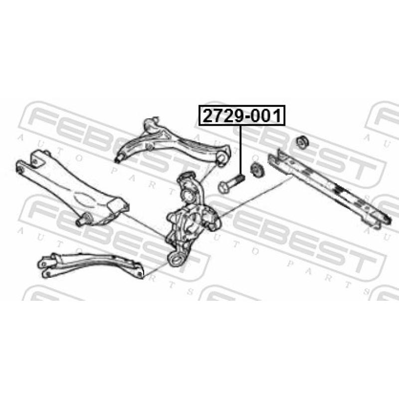 Vis de correction du carrossage FEBEST 2729-001 - Visuel 2