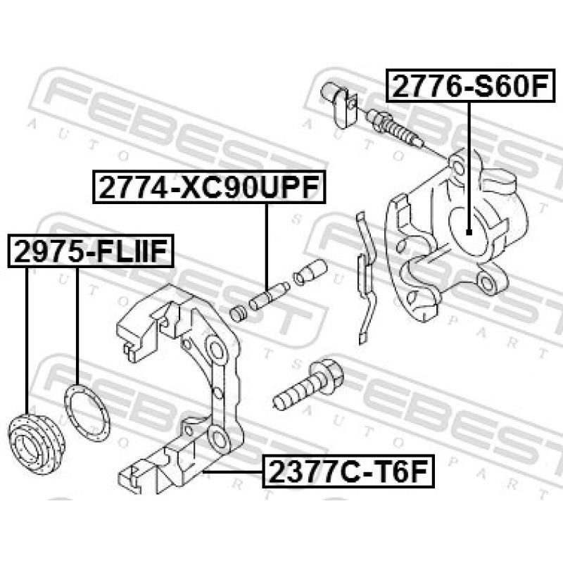Piston, étrier de frein FEBEST 2776-S60F - Visuel 1