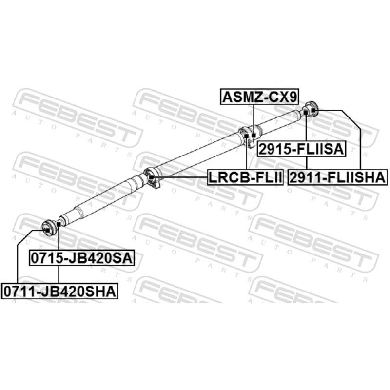 Joint-soufflet, arbre de commande FEBEST 2915-FLIISA - Visuel 1