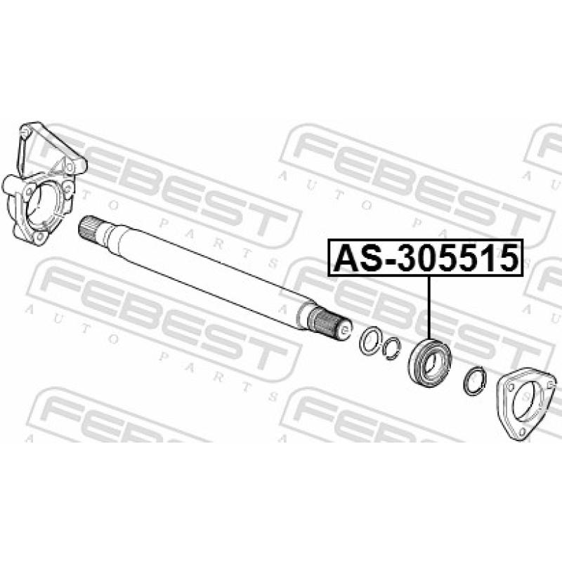 Palier, arbre moteur FEBEST AS-305515 - Visuel 2