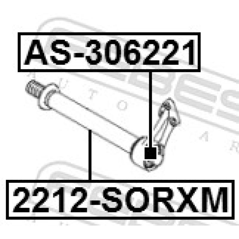 Palier, arbre moteur FEBEST AS-306221 - Visuel 2