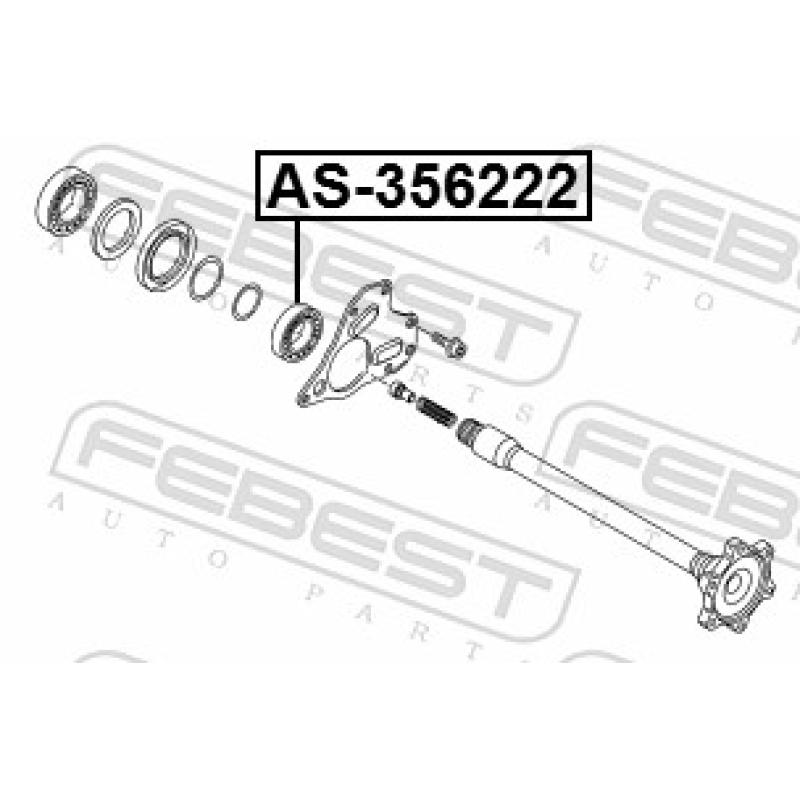Palier, arbre moteur FEBEST AS-356222 - Visuel 2