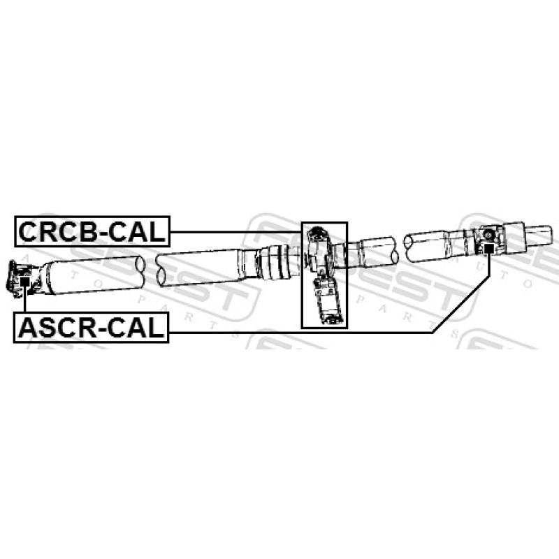 Joint, arbre longitudinal FEBEST ASCR-CAL - Visuel 2
