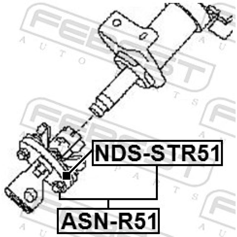 Arbre de direction FEBEST ASN-R51 - Visuel 1