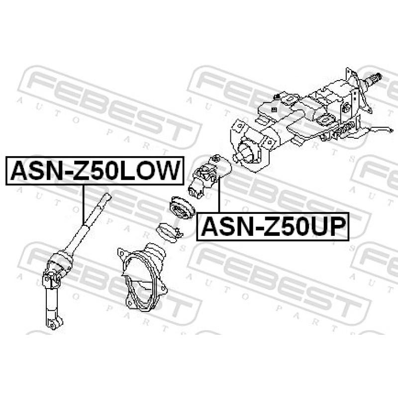 Arbre de direction FEBEST ASN-Z50LOW - Visuel 1