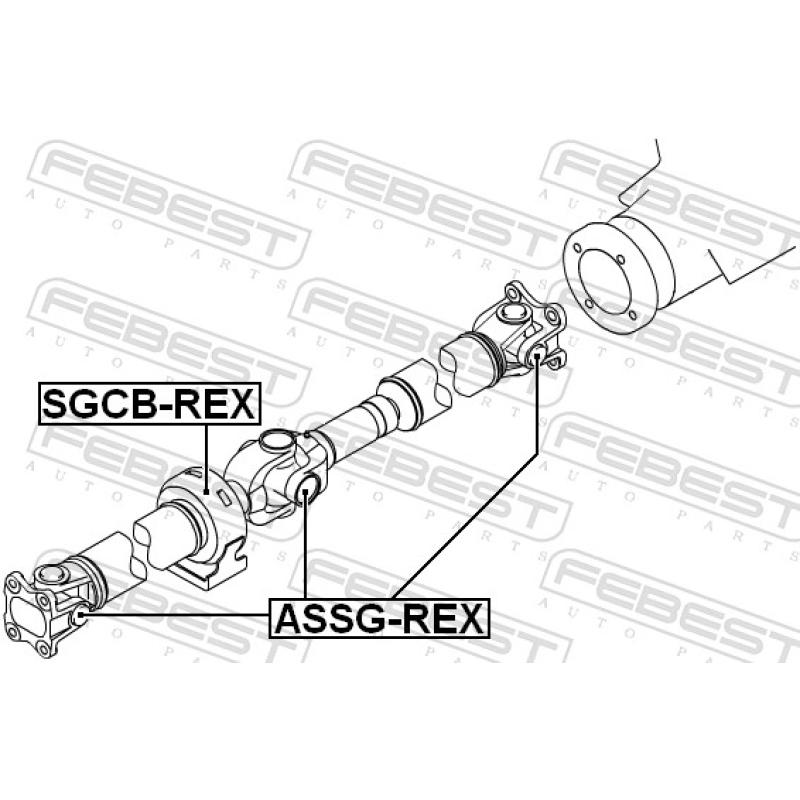 Joint, arbre longitudinal FEBEST ASSG-REX - Visuel 2