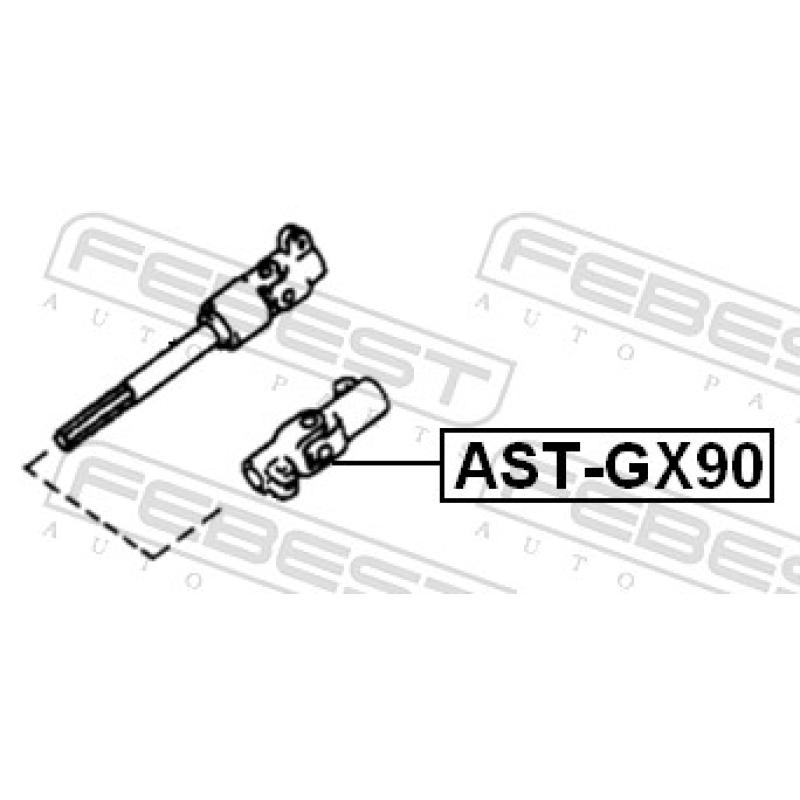Arbre de direction FEBEST AST-GX90 - Visuel 2