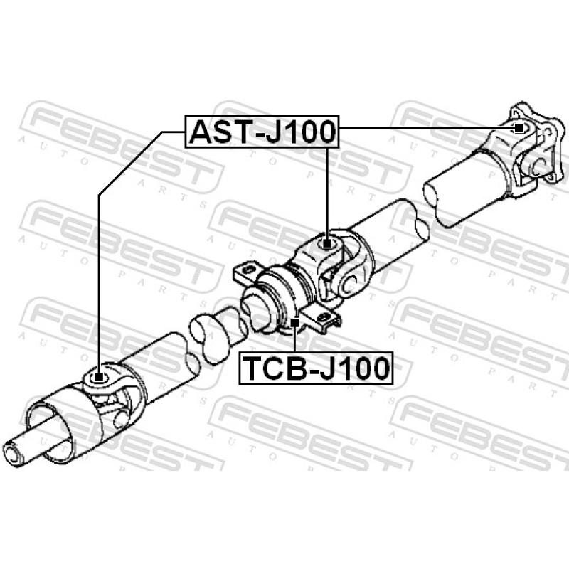 Joint, arbre longitudinal FEBEST AST-J100 - Visuel 1