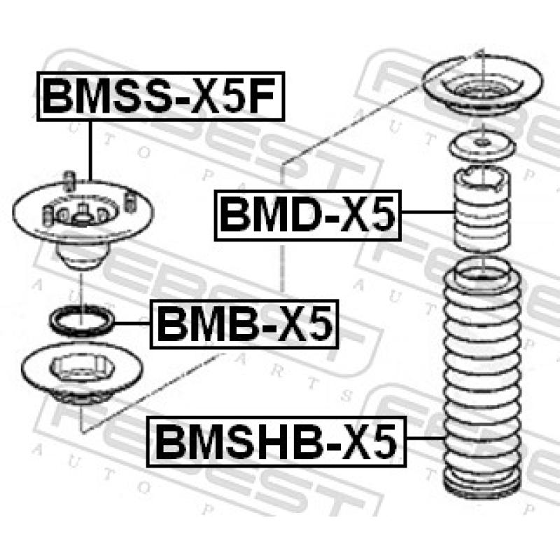 Butée élastique, suspension FEBEST BMD-X5 - Visuel 1