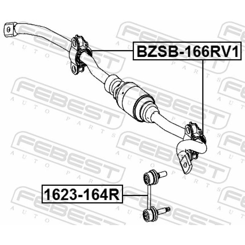 Suspension, stabilisateur FEBEST BZSB-166RV1 - Visuel 2