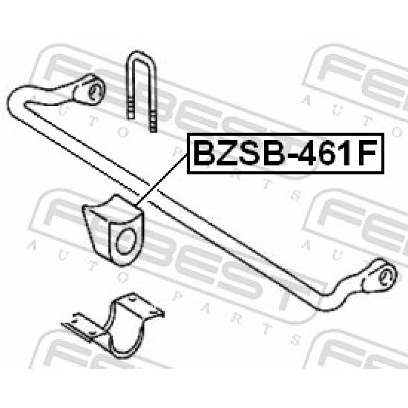 Suspension, stabilisateur FEBEST BZSB-461F - Visuel 2