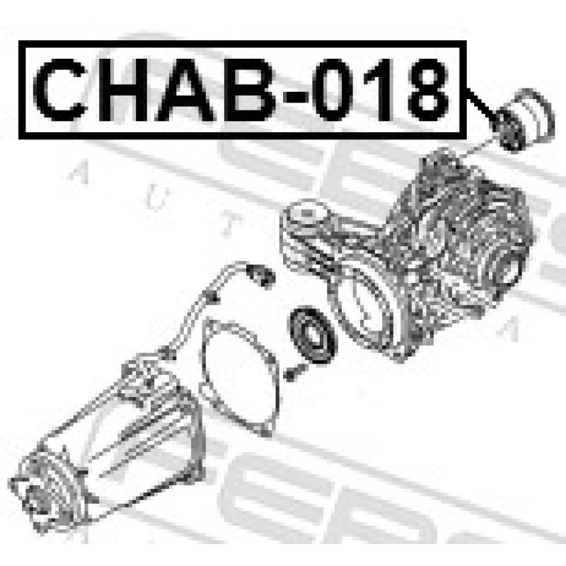 Suspension, Différentiel FEBEST CHAB-018 - Visuel 1