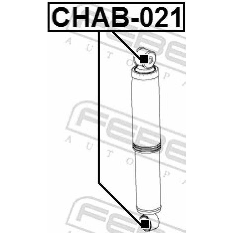 Douille, amortisseur FEBEST CHAB-021 - Visuel 2
