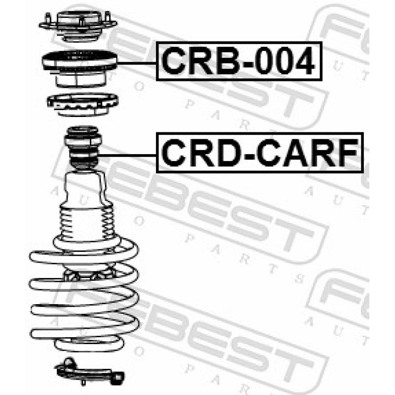 Appareil d'appui à balancier, coupelle de suspension FEBEST CRB-004 - Visuel 2