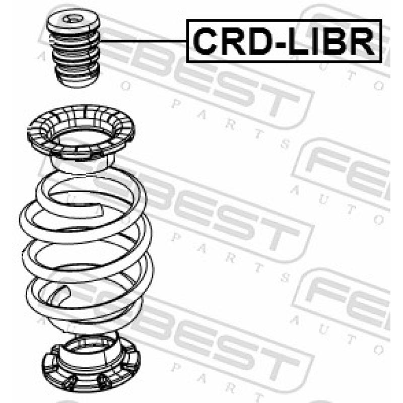 Butée élastique, suspension FEBEST CRD-LIBR - Visuel 2