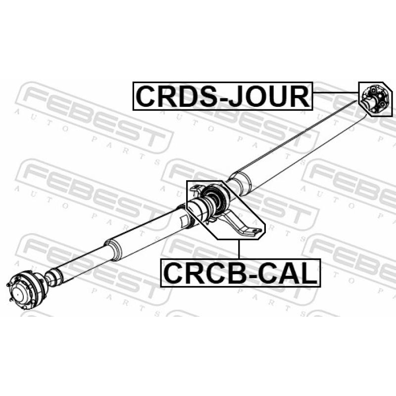 Amortisseur de vibrations, arbre de cardan FEBEST CRDS-JOUR - Visuel 2