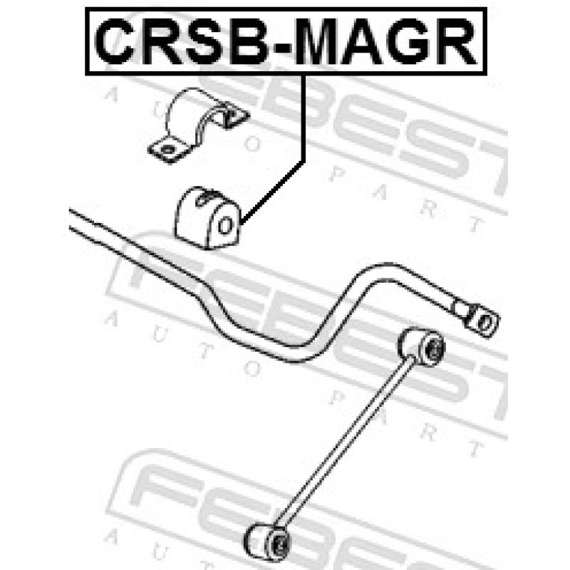 Coussinet de palier, stabilisateur FEBEST CRSB-MAGR - Visuel 1