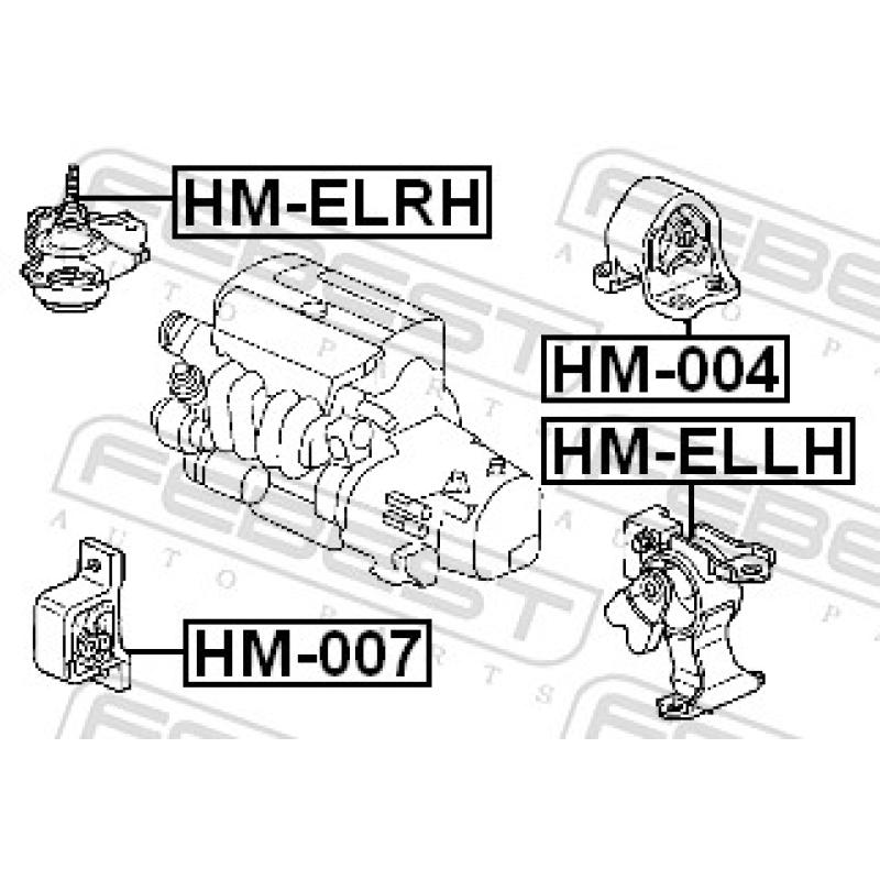 Support moteur FEBEST HM-ELLH - Visuel 1