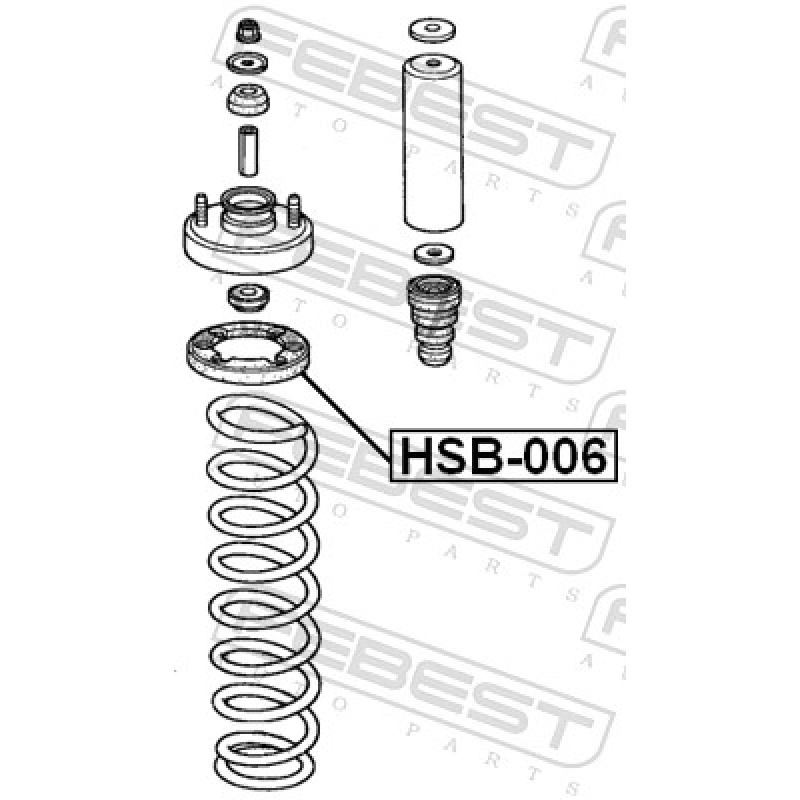 Patin de ressort FEBEST HSB-006 - Visuel 1