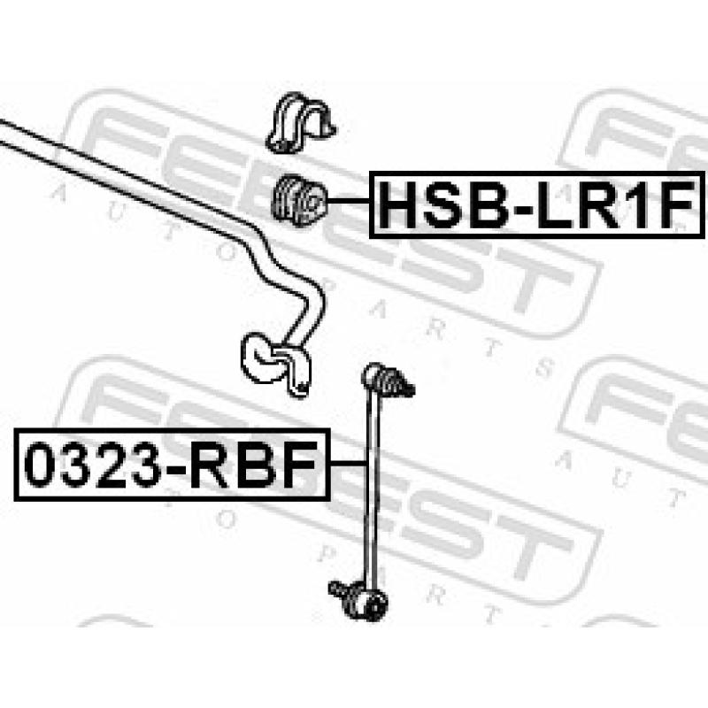Suspension, stabilisateur FEBEST HSB-LR1F - Visuel 2