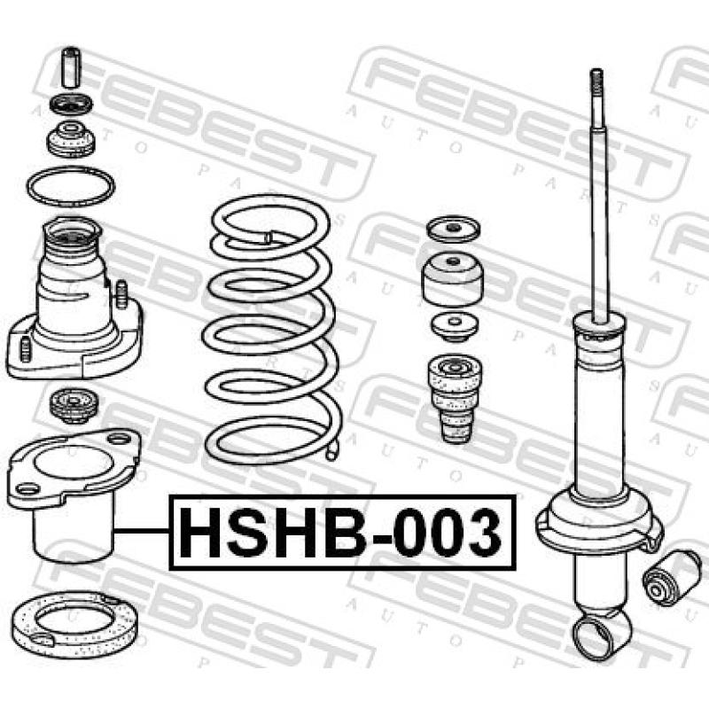 Bouchon de protection/soufflet, amortisseur FEBEST HSHB-003 - Visuel 1
