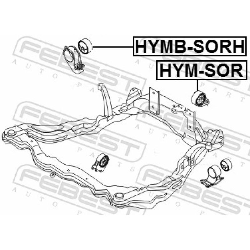 Support moteur FEBEST HYMB-SORH - Visuel 1