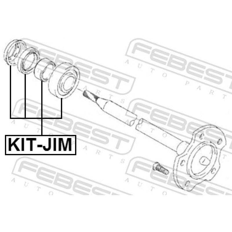 Palier, arbre moteur FEBEST KIT-JIM - Visuel 2