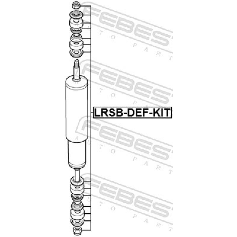 Douille d'écartement, amortisseur FEBEST LRSB-DEF-KIT - Visuel 1