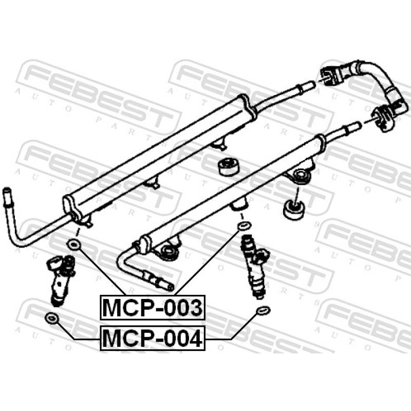 Bague d'étanchéité, injecteur FEBEST MCP-004 - Visuel 2