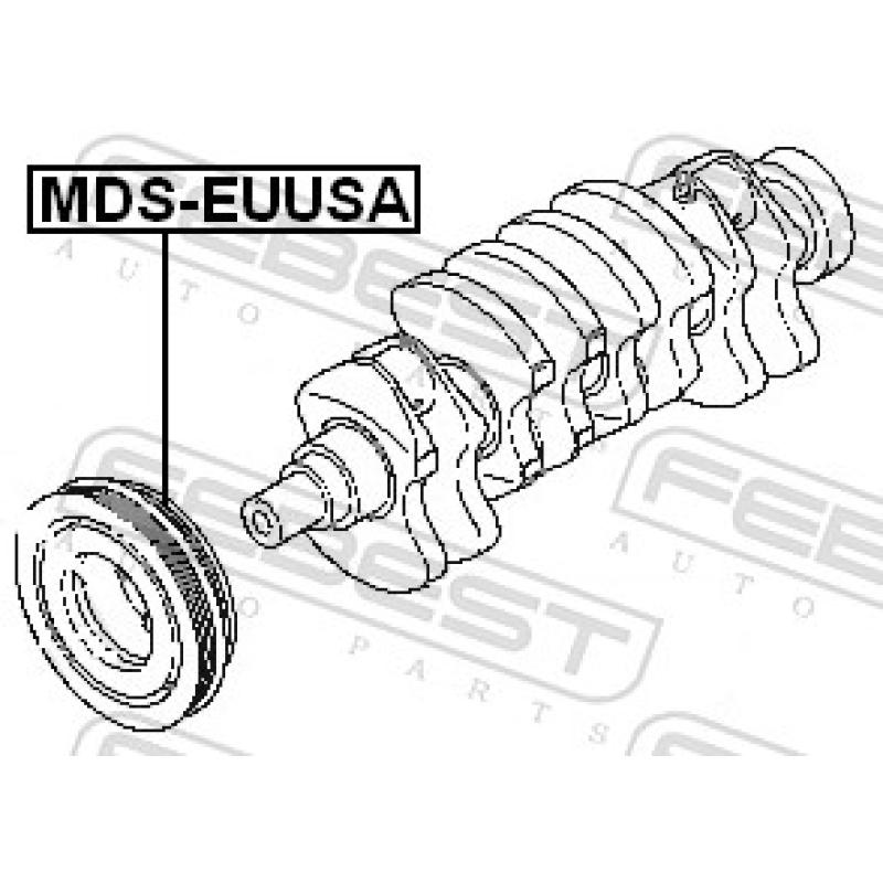Poulie, vilebrequin FEBEST MDS-EUUSA - Visuel 2