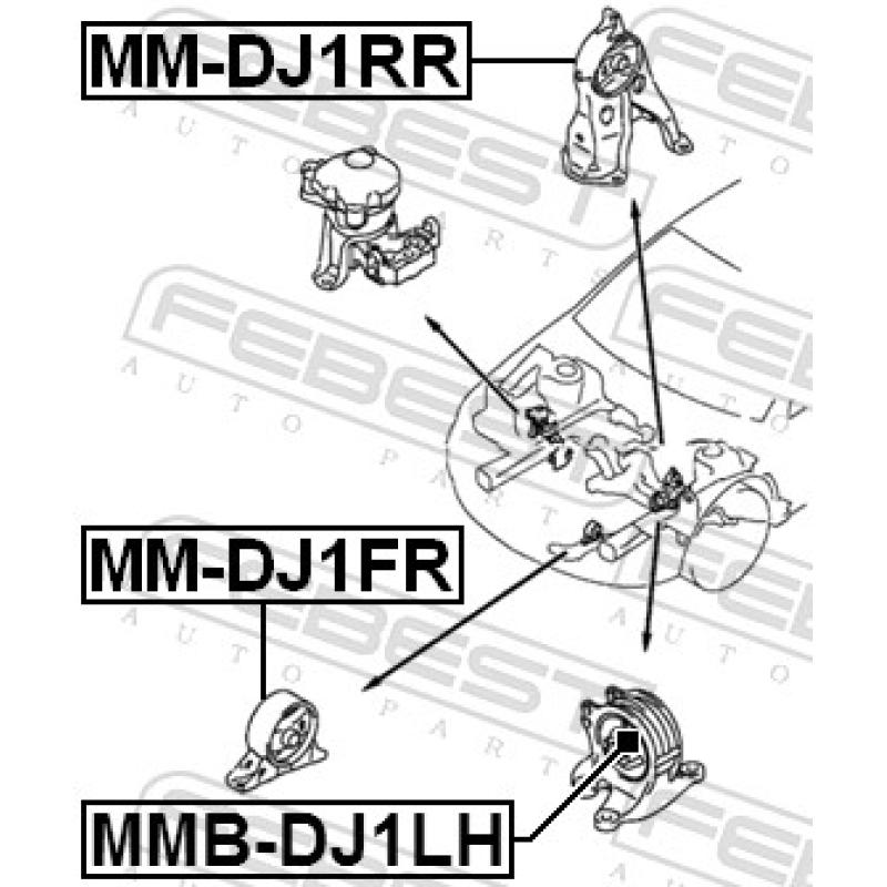 Support moteur FEBEST MM-DJ1FR - Visuel 1