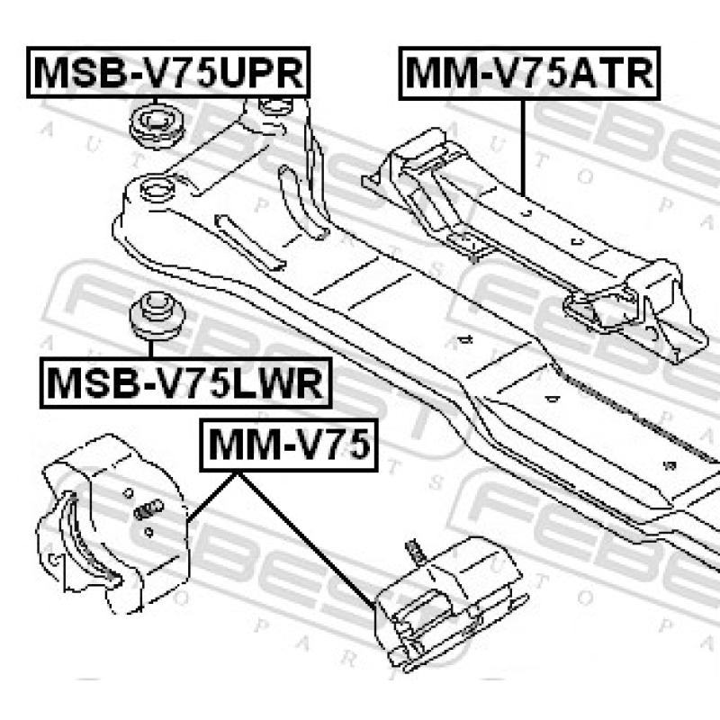 Support moteur FEBEST MM-V75 - Visuel 2