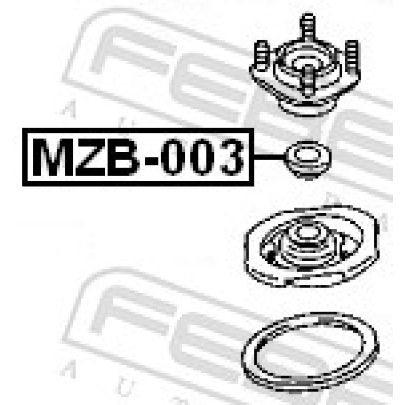 Appareil d'appui à balancier, coupelle de suspension FEBEST MZB-003 - Visuel 2