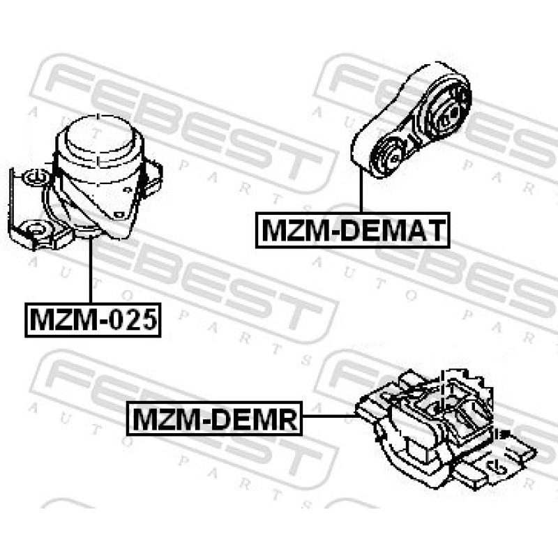 Support moteur FEBEST MZM-025 - Visuel 2