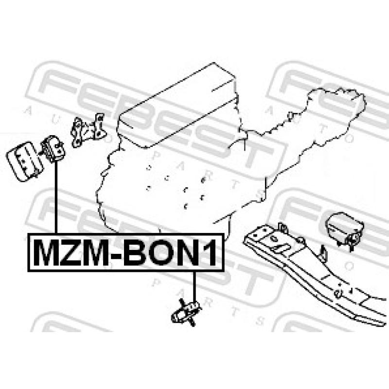 Support moteur FEBEST MZM-BON1 - Visuel 2