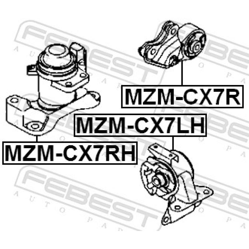 Support moteur FEBEST MZM-CX7RH - Visuel 2