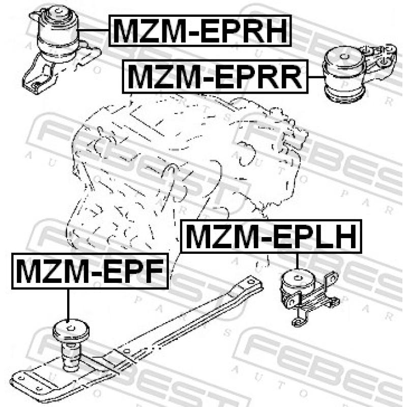 Support moteur FEBEST MZM-EPRR - Visuel 1
