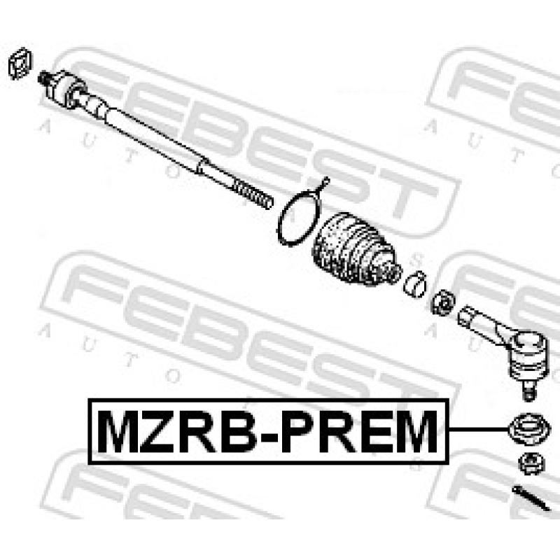 Kit de réparation, rotule de barre de connexion FEBEST MZRB-PREM - Visuel 1