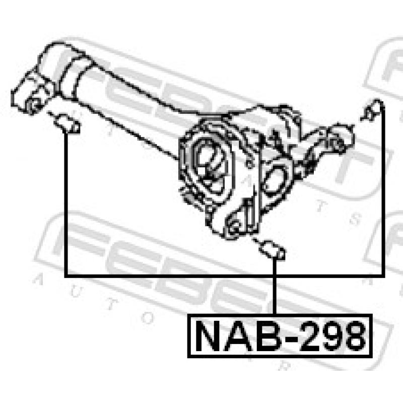 Suspension, Différentiel FEBEST NAB-298 - Visuel 2